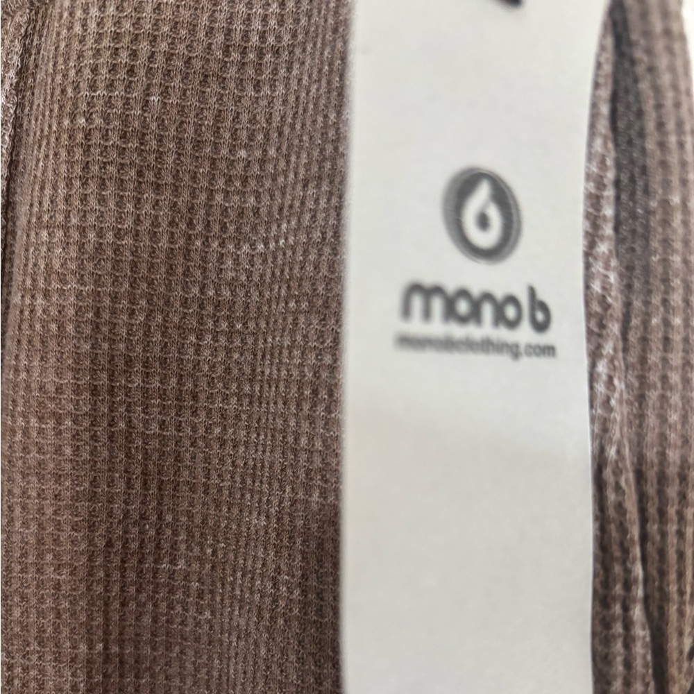 Mono B Taupe Textured Joggers NEW retail $39 - Picture 2 of 8